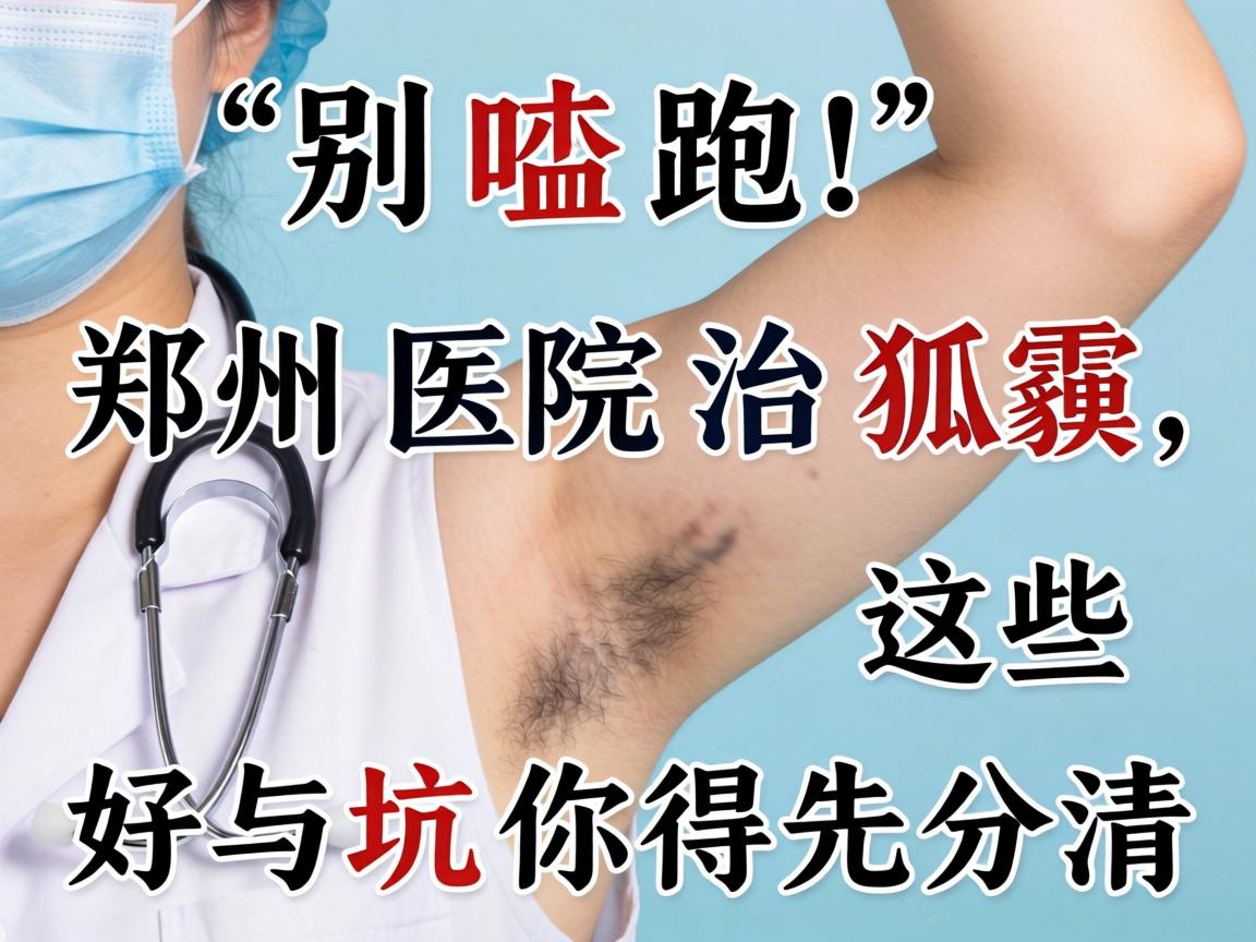 别瞎跑！郑州医院治狐臭，这些好与坑你得先分清