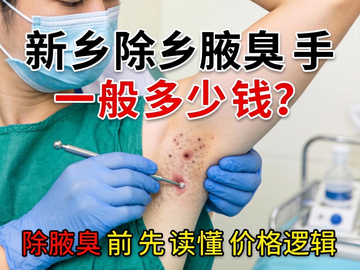 新乡除腋臭手术一般多少钱？除腋臭前先读懂价格逻辑