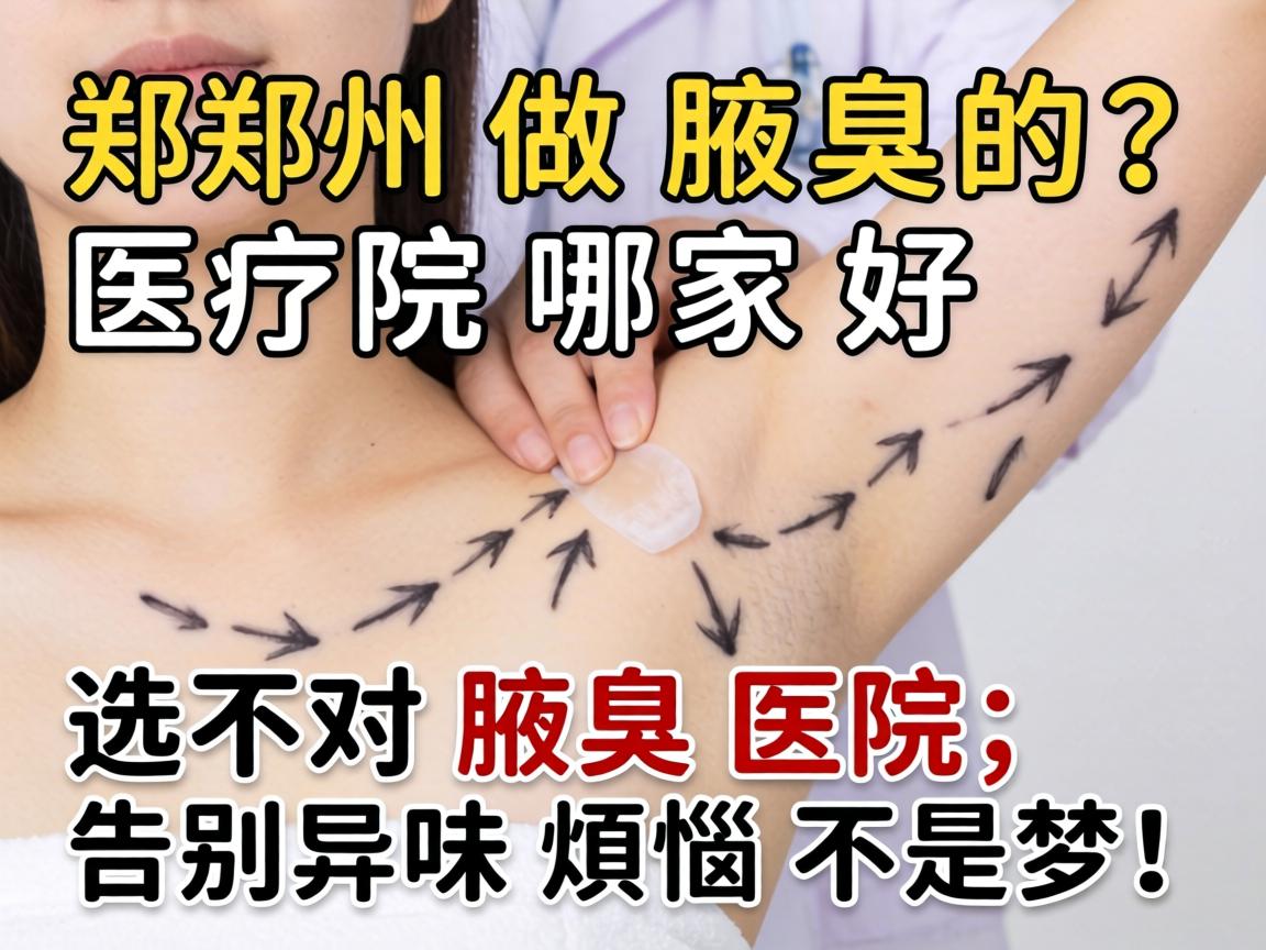 郑州做腋臭的医院哪家好？选对腋臭医院，告别异味烦恼不是梦！