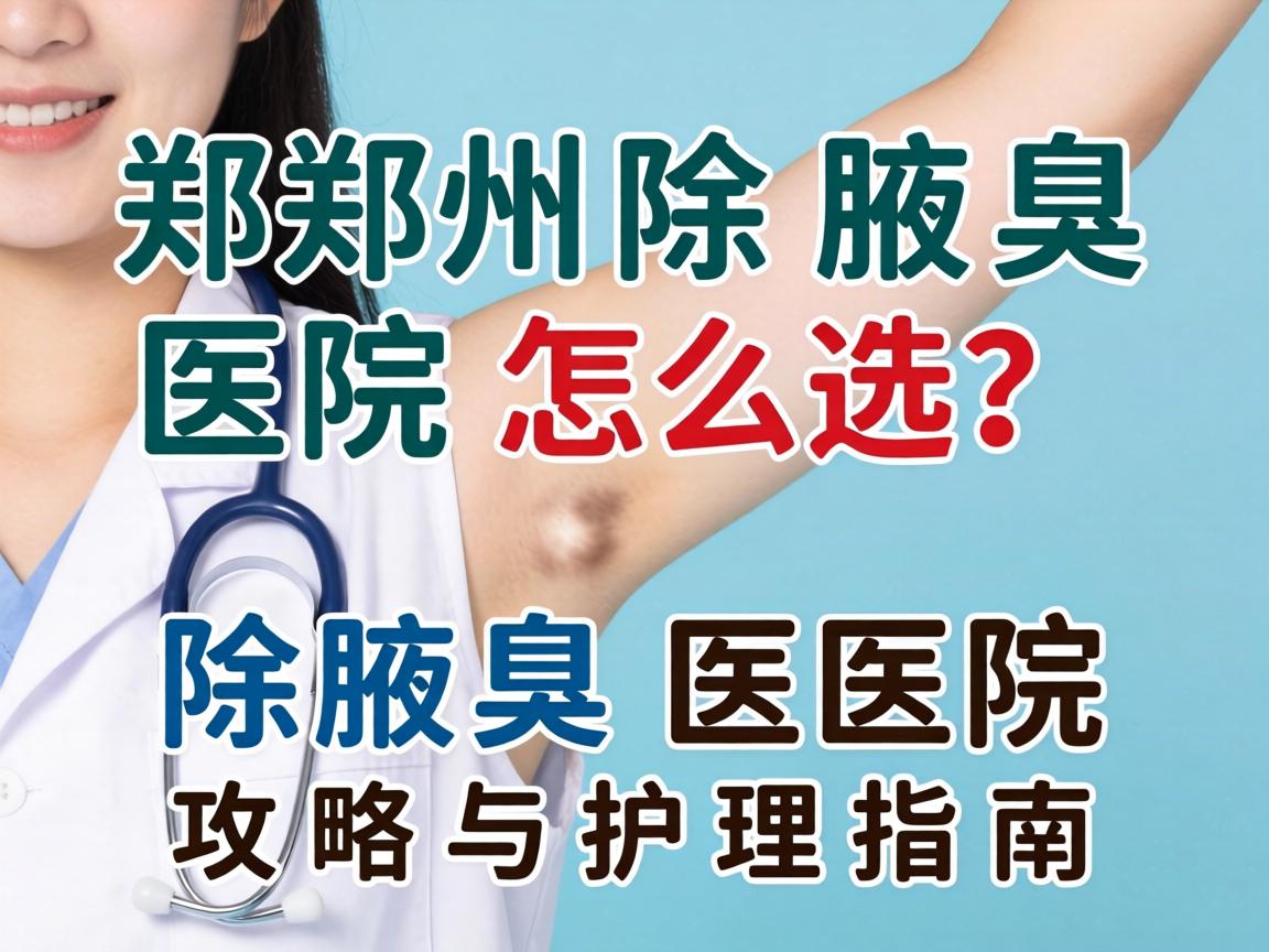 郑州除腋臭医院怎么选？除腋臭医院攻略与护理指南