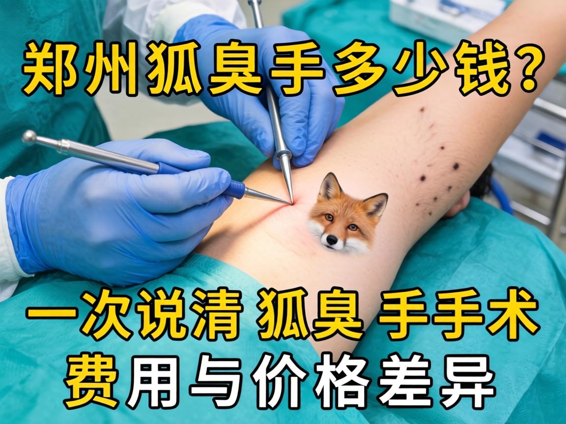 郑州狐臭手术多少钱？一次说清狐臭手术费用与价格差异