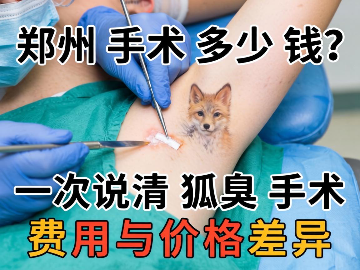 郑州狐臭手术多少钱？一次说清狐臭手术费用与价格差异