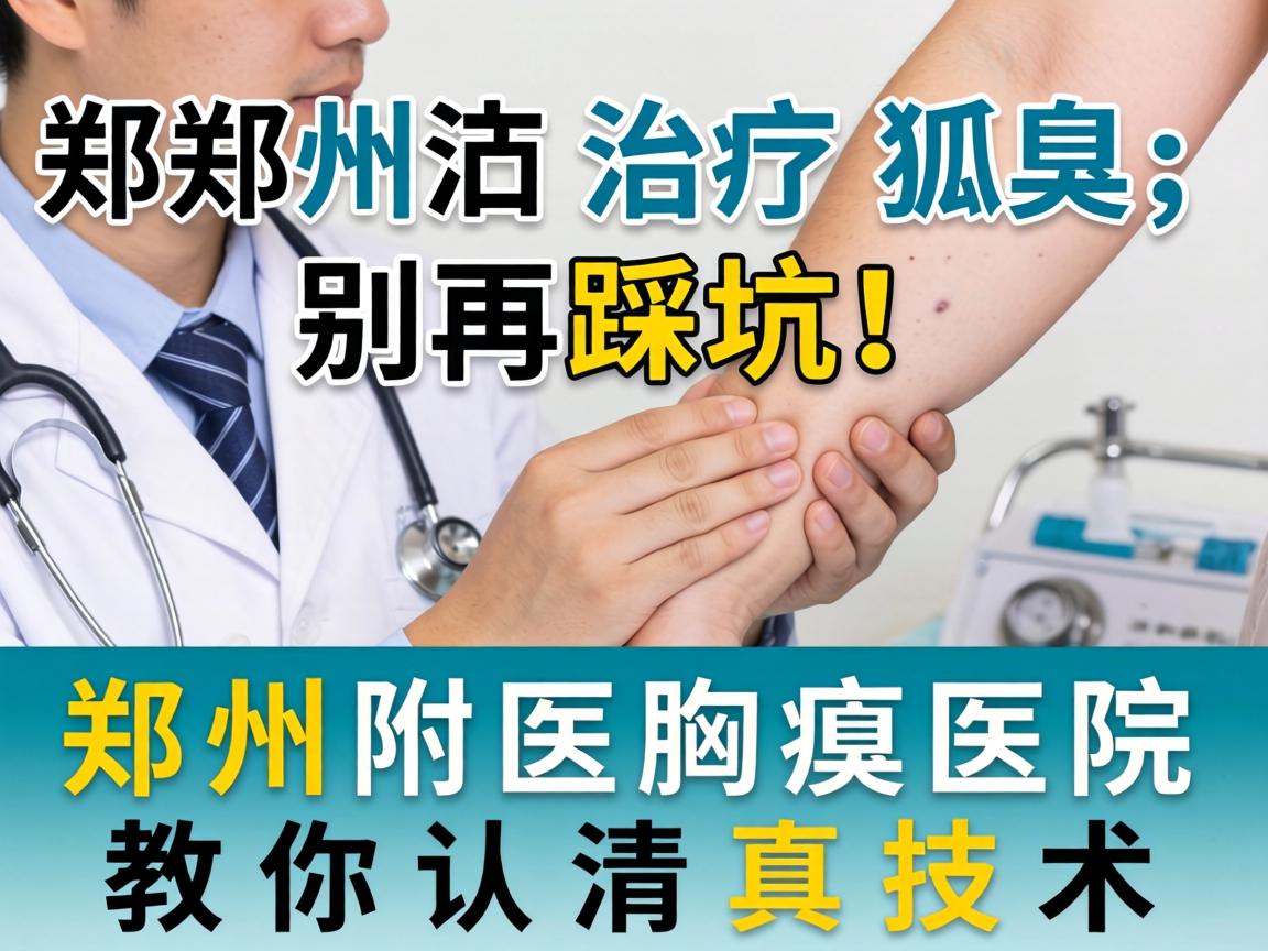 郑州治疗狐臭，别再踩坑！郑州附医腋臭医院教你认清真技术