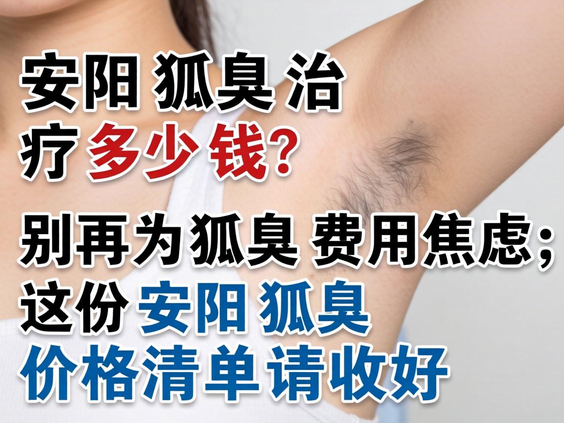 安阳狐臭治疗多少钱？别再为狐臭费用焦虑，这份安阳狐臭价格清单请收好