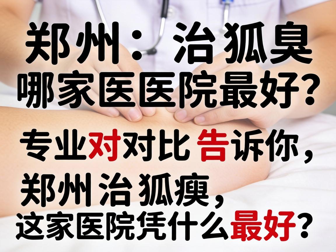 郑州治狐臭哪家医院最好？专业对比告诉你，郑州治狐臭，这家医院凭什么最好？