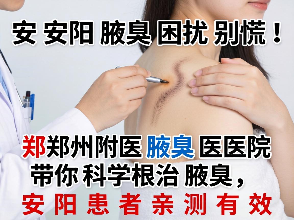 安阳腋臭困扰别慌！郑州附医腋臭医院带你科学根治腋臭，安阳患者亲测有效