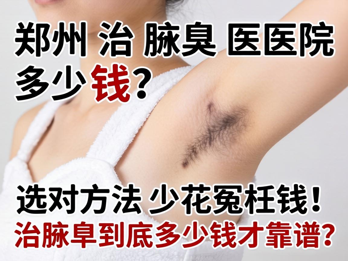 郑州治腋臭医院多少钱？选对方法少花冤枉钱！治腋臭到底多少钱才靠谱？