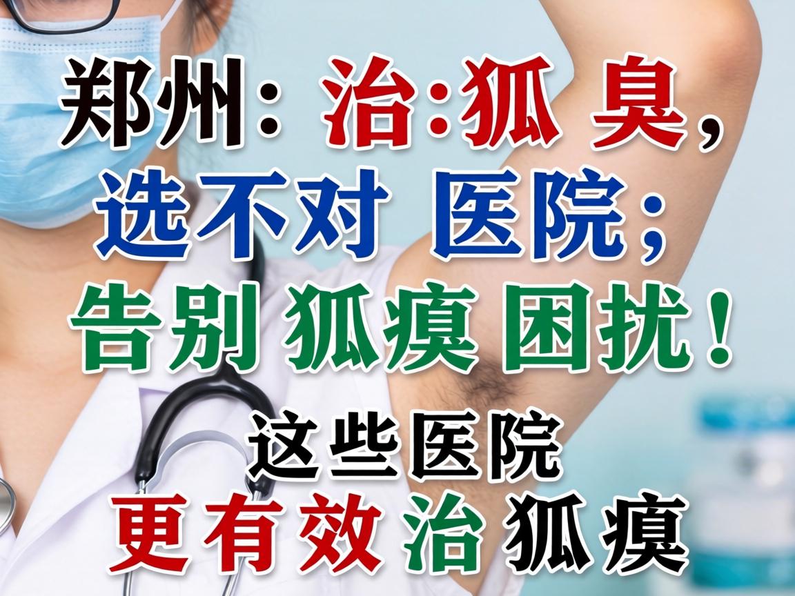 郑州治狐臭，选对医院，告别狐臭困扰，这些医院更有效治狐臭