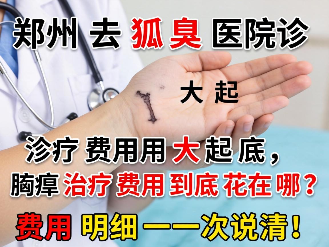 郑州去狐臭医院诊疗费用大起底，腋臭治疗费用到底花在哪？费用明细一次说清！