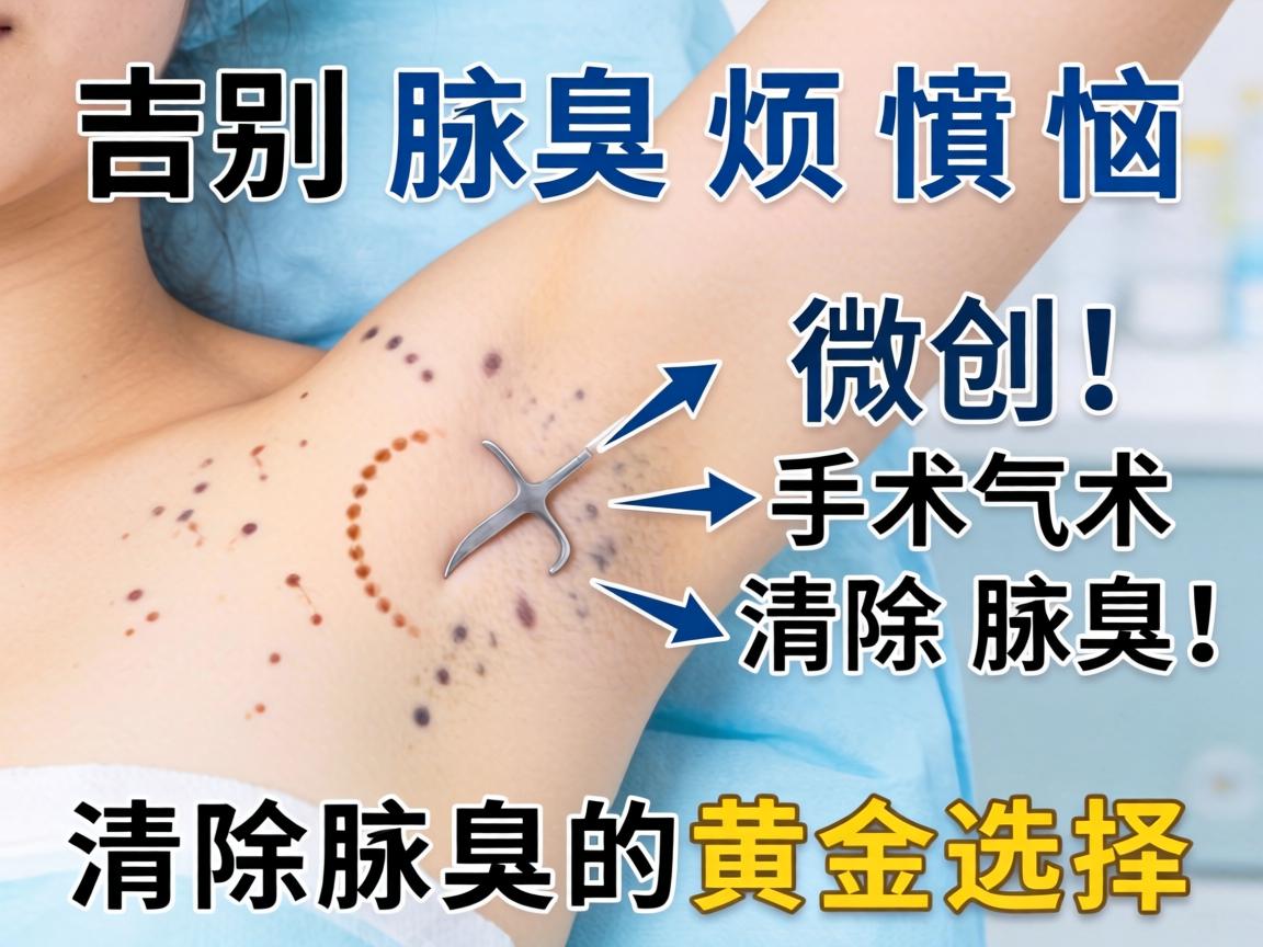 告别腋臭烦恼，微创手术清除腋臭，清除腋臭的黄金选择
