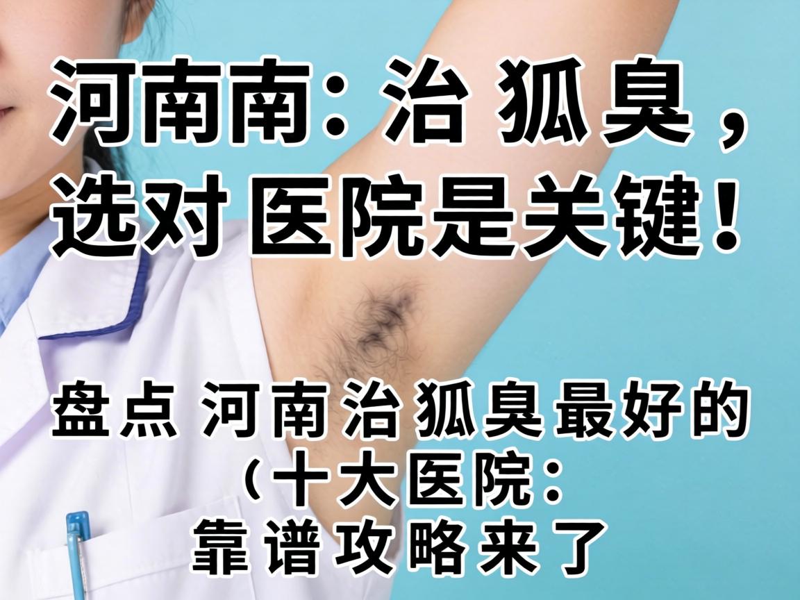 河南治狐臭，选对医院是关键！盘点河南治狐臭最好的十大医院，靠谱攻略来了