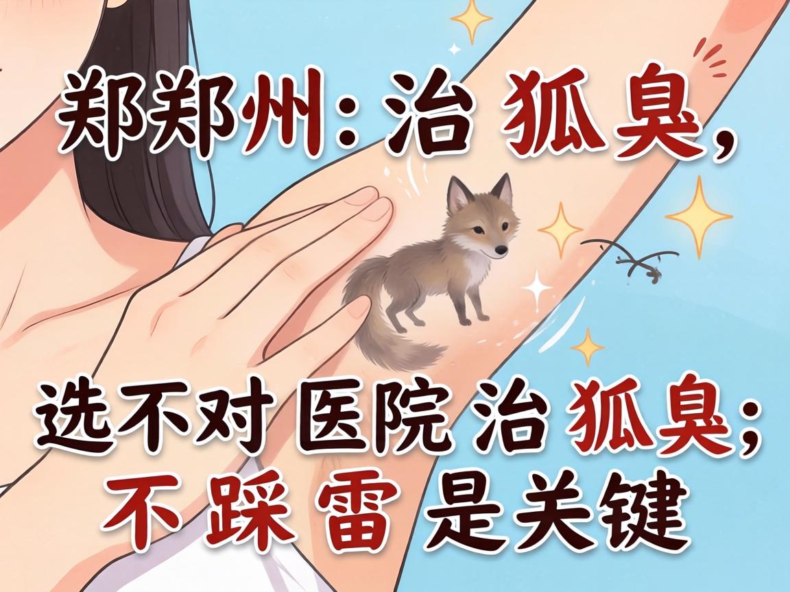 郑州治狐臭，选对医院治狐臭，不踩雷是关键