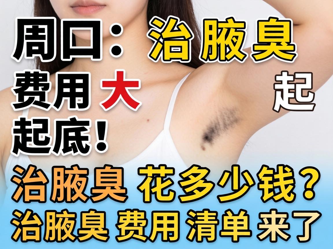 周口治腋臭费用大起底！治腋臭花多少钱？治腋臭费用清单来了