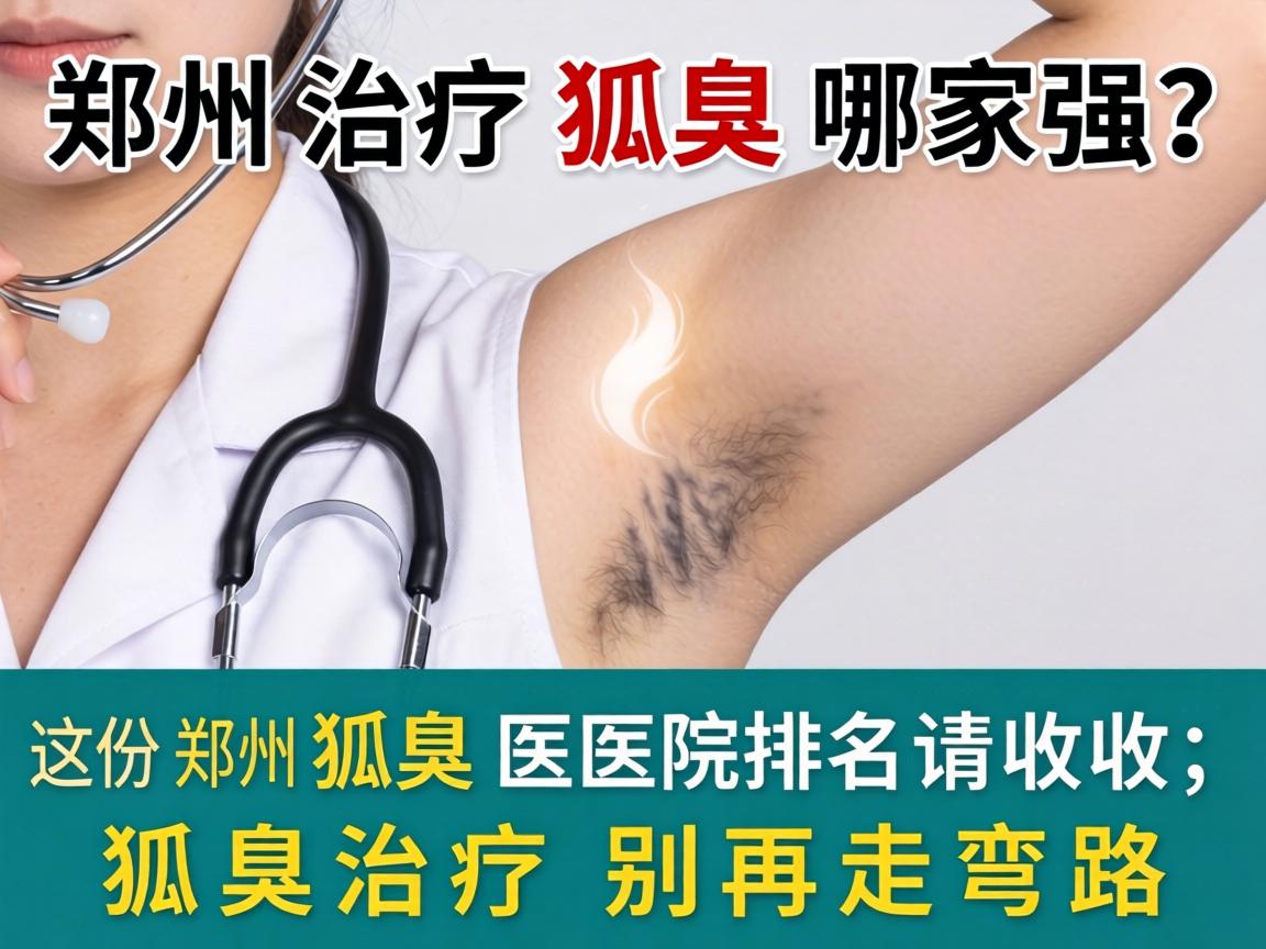 郑州治疗狐臭哪家强？这份郑州狐臭医院排名请收好，狐臭治疗别再走弯路