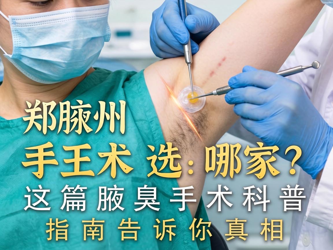 郑州腋臭手术选哪家？这篇腋臭手术科普指南告诉你真相