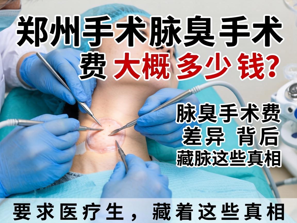 郑州腋臭手术费大概多少钱？腋臭手术费差异背后，藏着这些真相