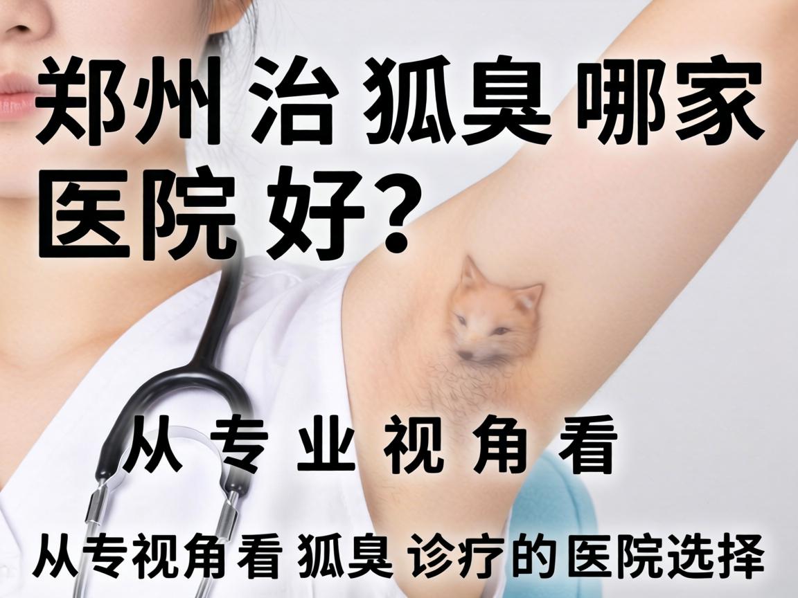 郑州治狐臭哪家医院好？从专业视角看狐臭诊疗的医院选择