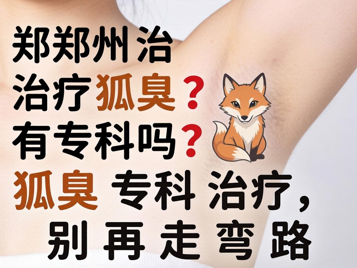 郑州治疗狐臭有专科吗？狐臭专科治疗，别再走弯路