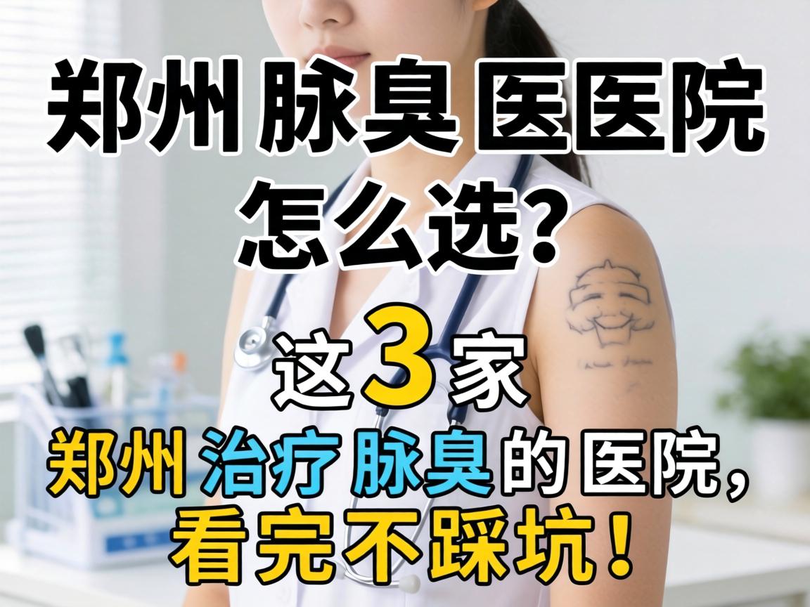 郑州腋臭医院怎么选？这3家郑州治疗腋臭的医院，看完不踩坑！