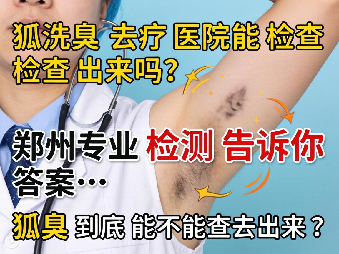 狐臭去医院能检查出来吗？郑州专业检测告诉你答案，狐臭到底能不能查出来？