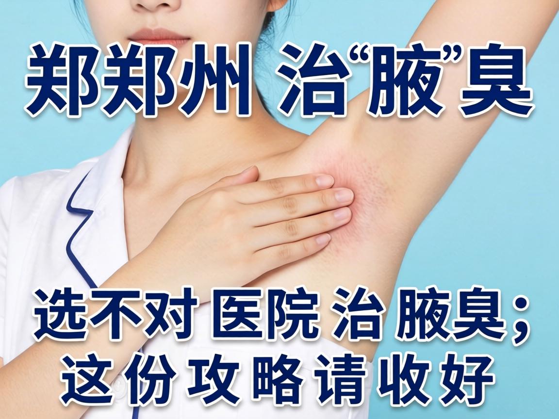 郑州治腋臭，选对医院治腋臭，这份攻略请收好