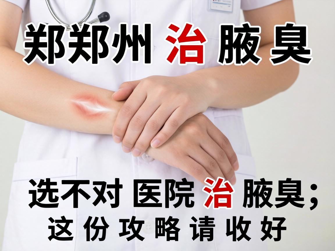 郑州治腋臭，选对医院治腋臭，这份攻略请收好