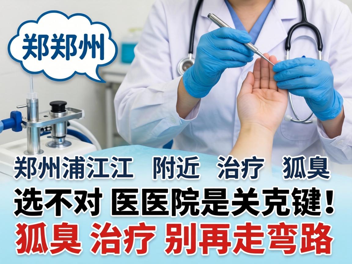 郑州浦江附近治疗狐臭，选对医院是关键！狐臭治疗别再走弯路