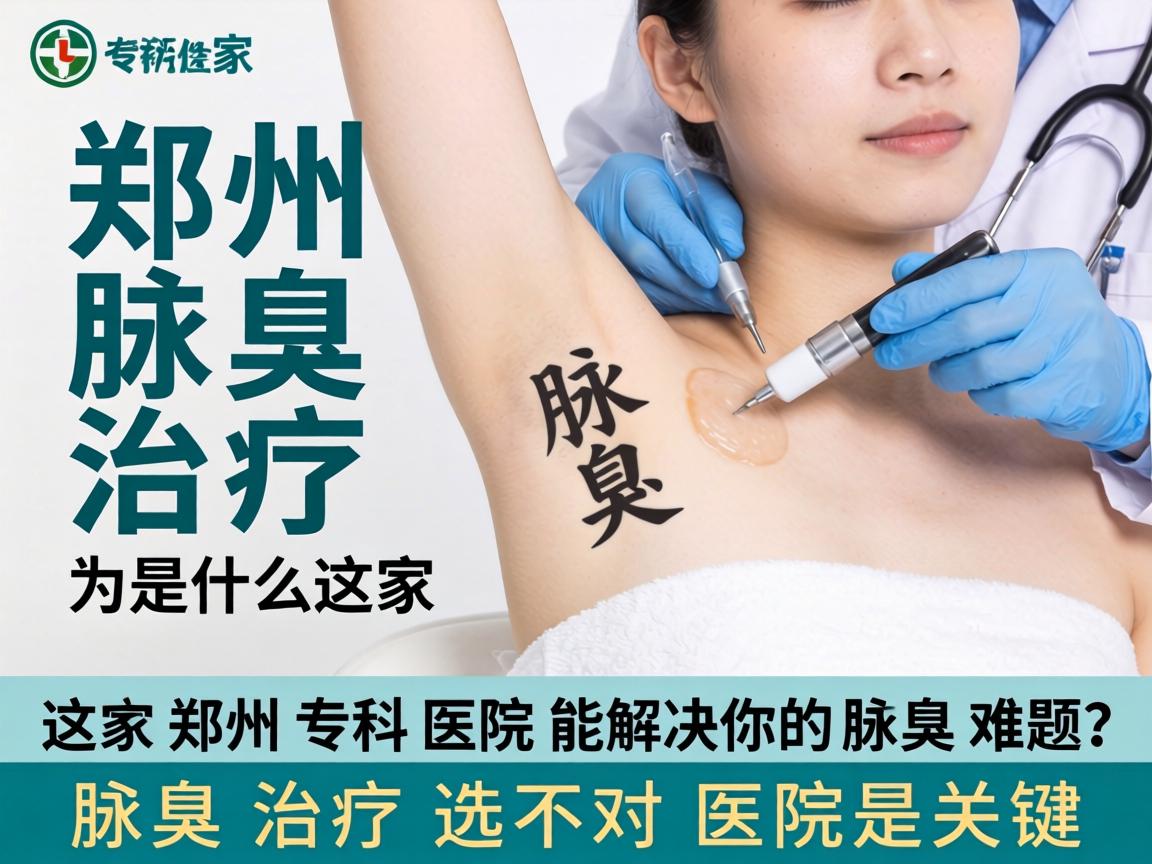 郑州腋臭治疗，为什么这家郑州专科医院能解决你的腋臭难题？腋臭治疗选对医院是关键