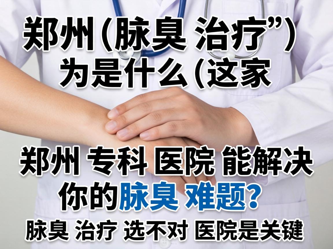 郑州腋臭治疗，为什么这家郑州专科医院能解决你的腋臭难题？腋臭治疗选对医院是关键