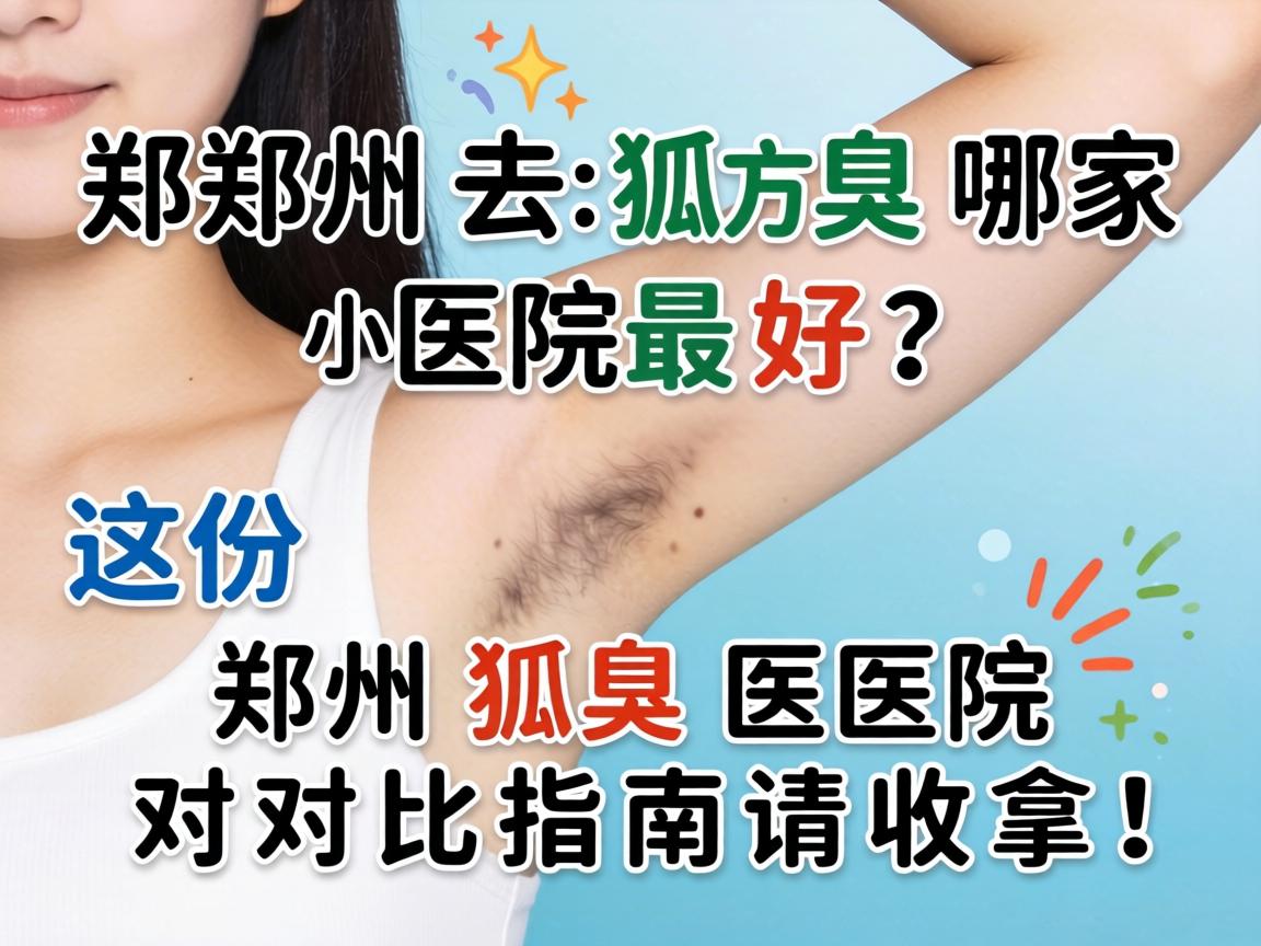 郑州去狐臭哪家医院最好？这份郑州狐臭医院对比指南请收好