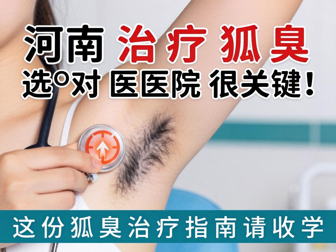 河南治疗狐臭，选对医院很关键！这份狐臭治疗指南请收好