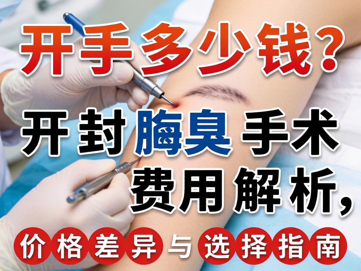 开封腋臭手术多少钱？开封腋臭手术费用解析，价格差异与选择指南