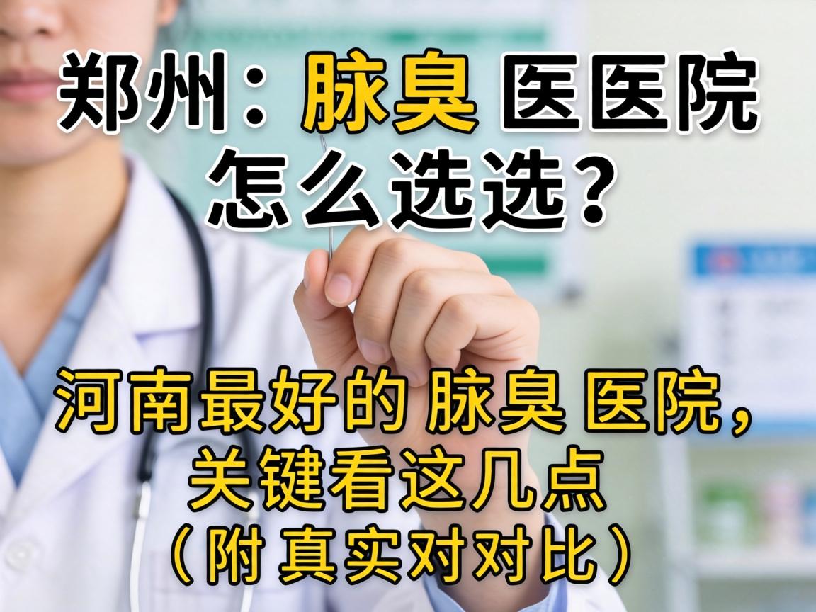 郑州腋臭医院怎么选？河南最好的腋臭医院，关键看这几点（附真实对比）