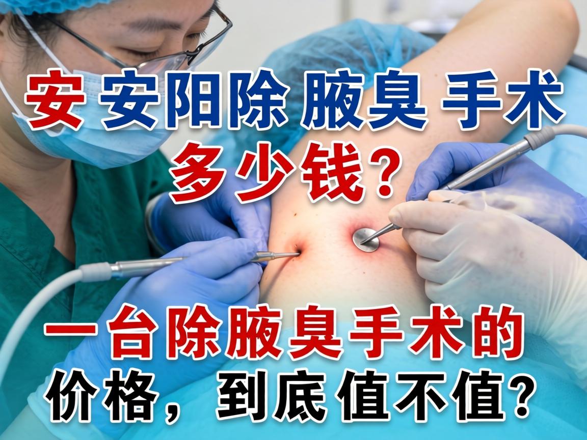 在安阳除腋臭手术多少钱？一台除腋臭手术的价格，到底值不值？
