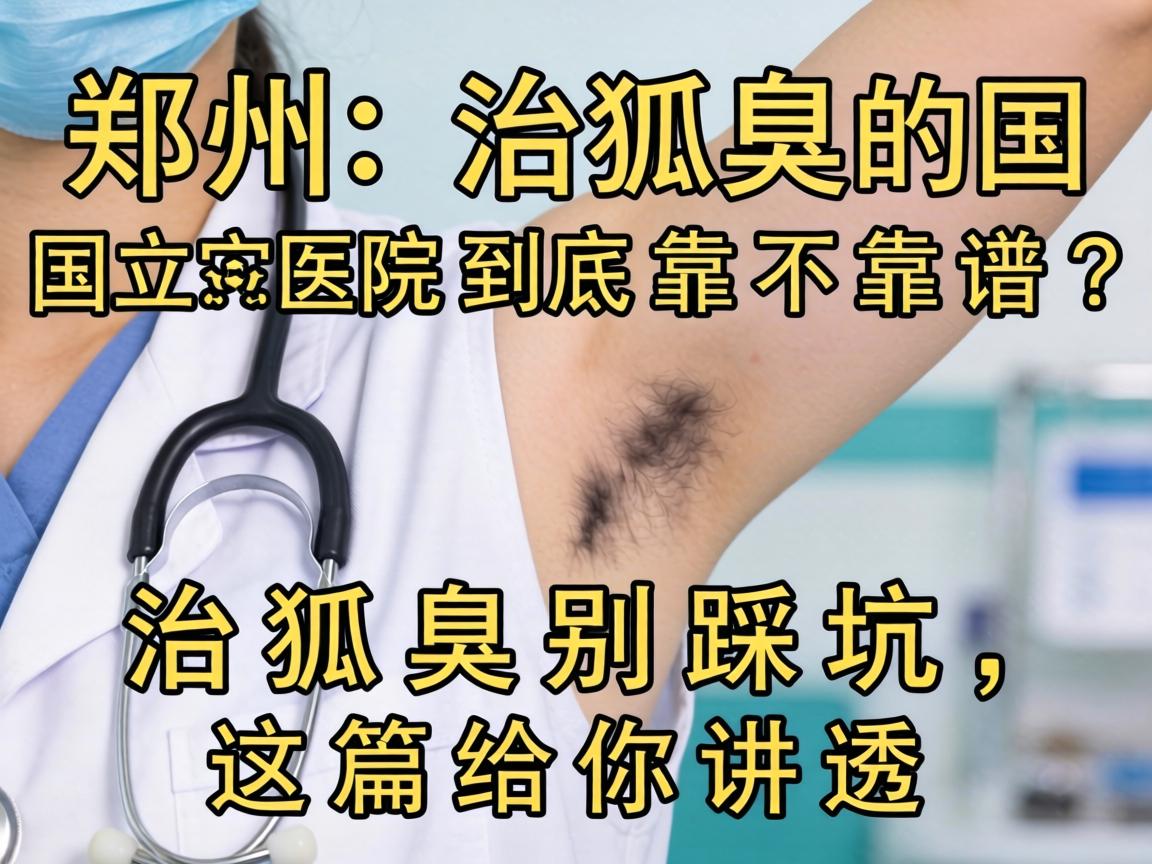 郑州治狐臭的国立医院到底靠不靠谱？治狐臭别踩坑，这篇给你讲透