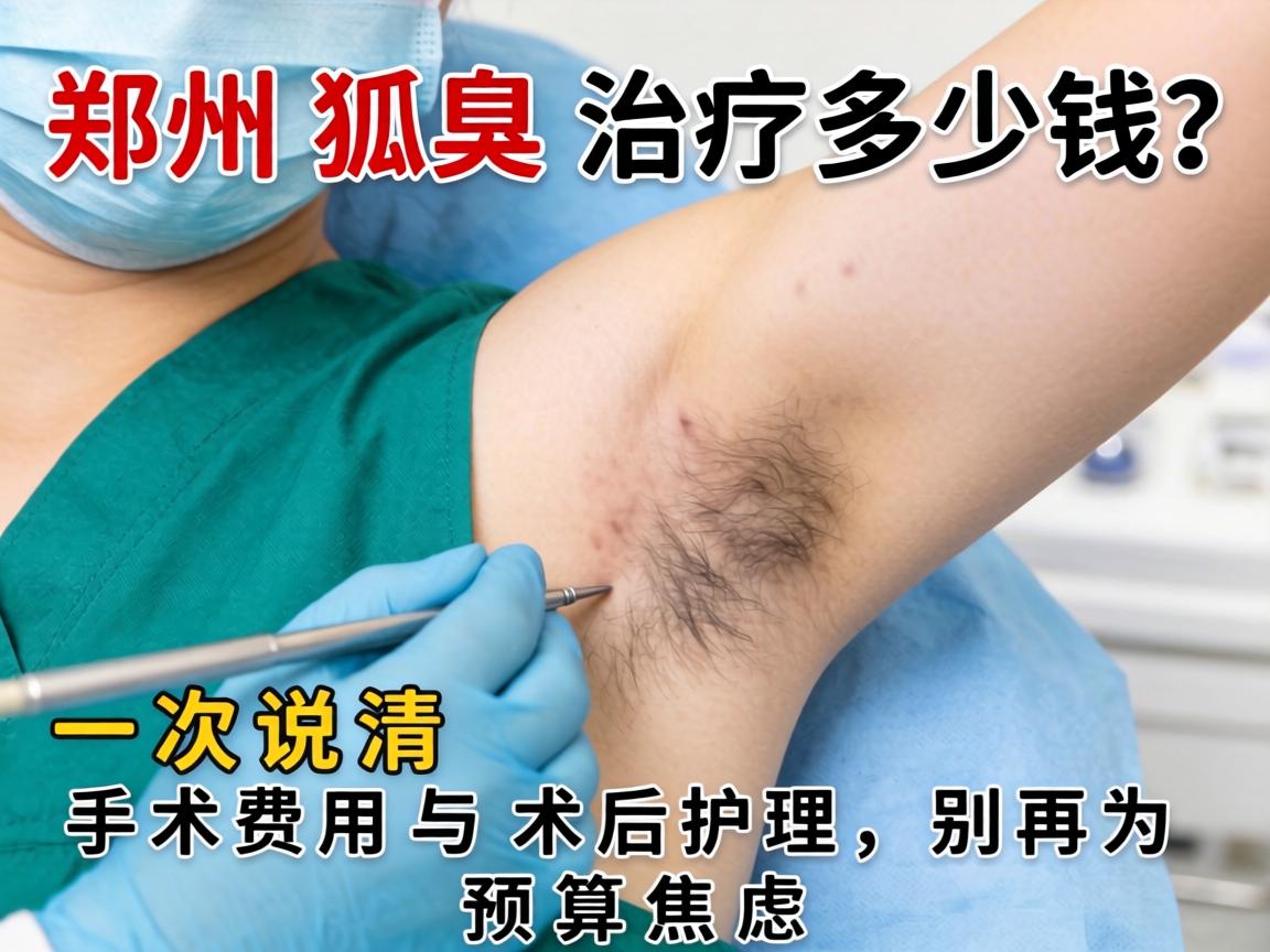郑州狐臭治疗多少钱？一次说清手术费用与术后护理，别再为预算焦虑