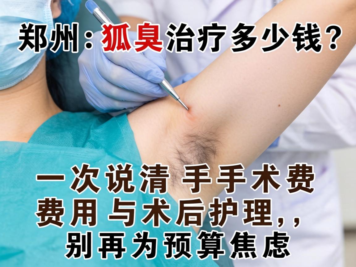 郑州狐臭治疗多少钱？一次说清手术费用与术后护理，别再为预算焦虑