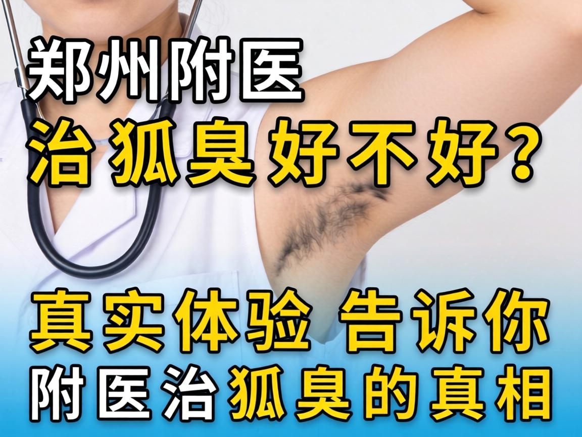 郑州附医治狐臭好不好？真实体验告诉你附医治狐臭的真相