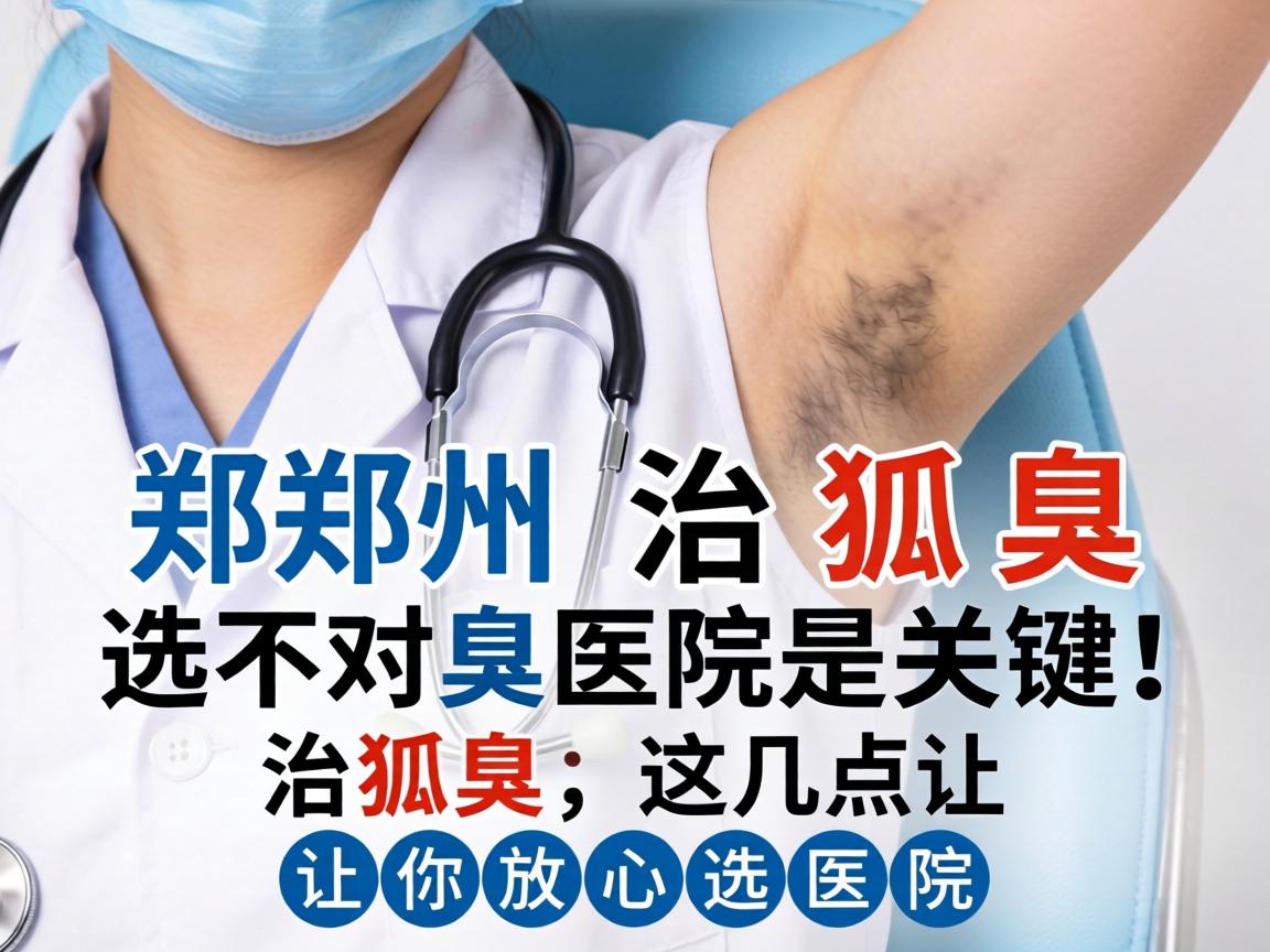 郑州治狐臭，选对医院是关键！治狐臭，这几点让你放心选医院