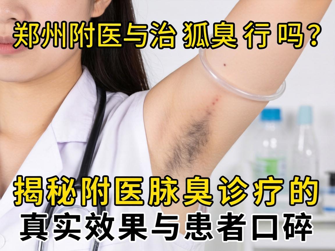 郑州附医治狐臭行吗？揭秘附医腋臭诊疗的真实效果与患者口碑