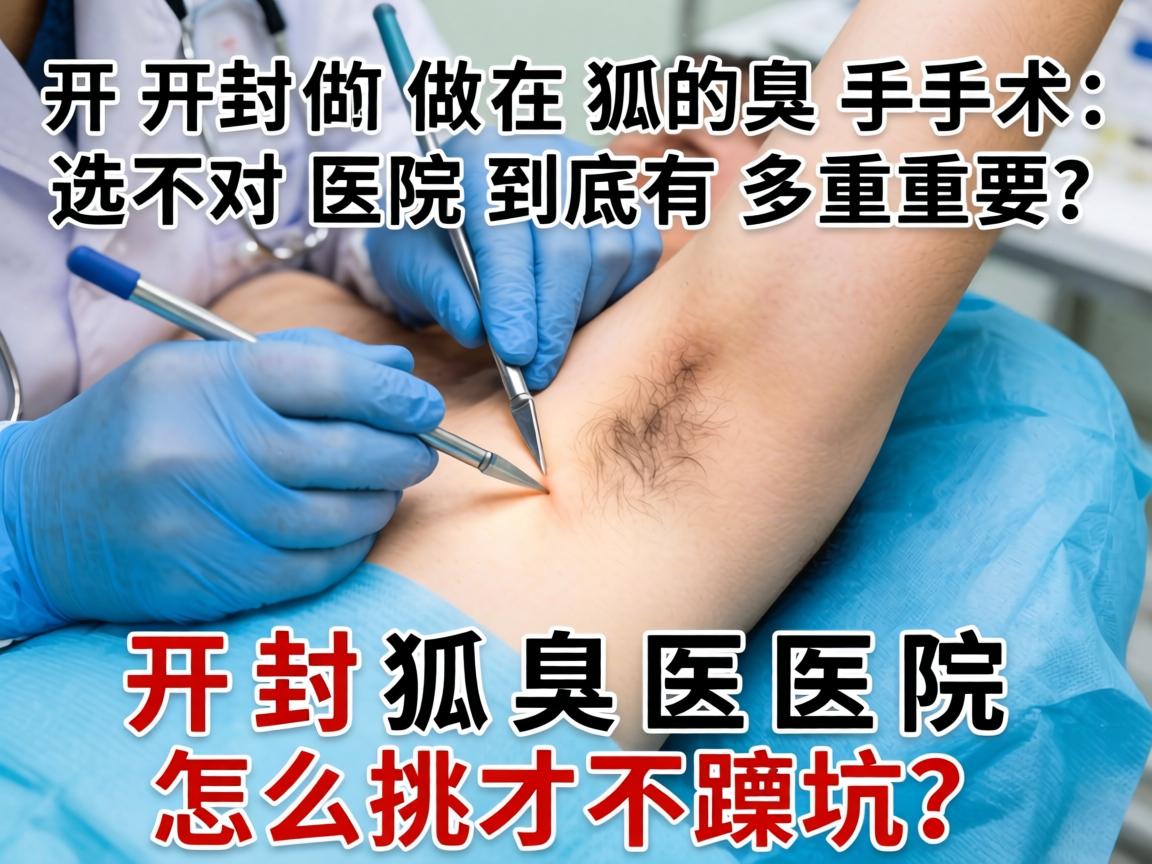 开封做狐臭手术，选对医院到底有多重要？开封狐臭医院怎么挑才不踩坑？