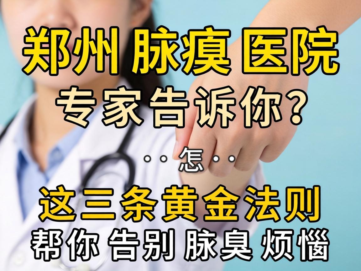 郑州腋臭医院怎么选？郑州腋臭医院专家告诉你，这三条黄金法则帮你告别腋臭烦恼