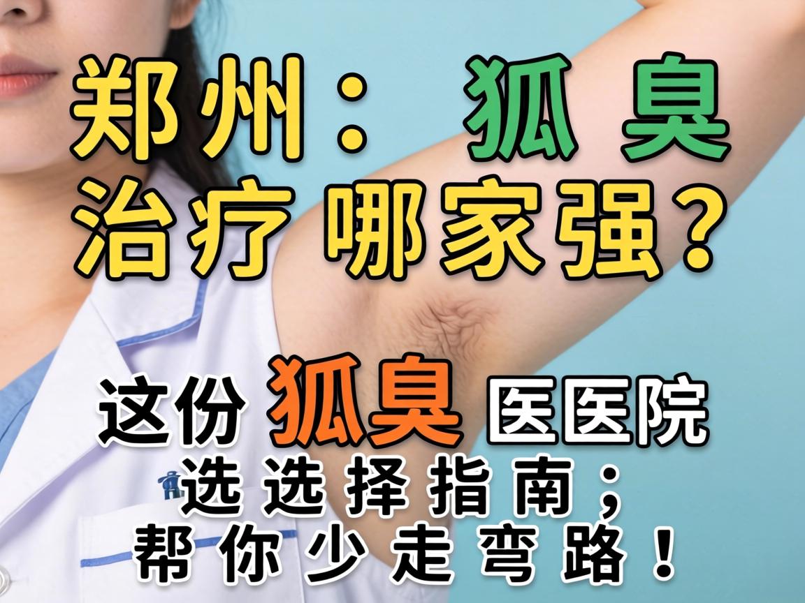 郑州狐臭治疗哪家强？这份狐臭医院选择指南，帮你少走弯路！