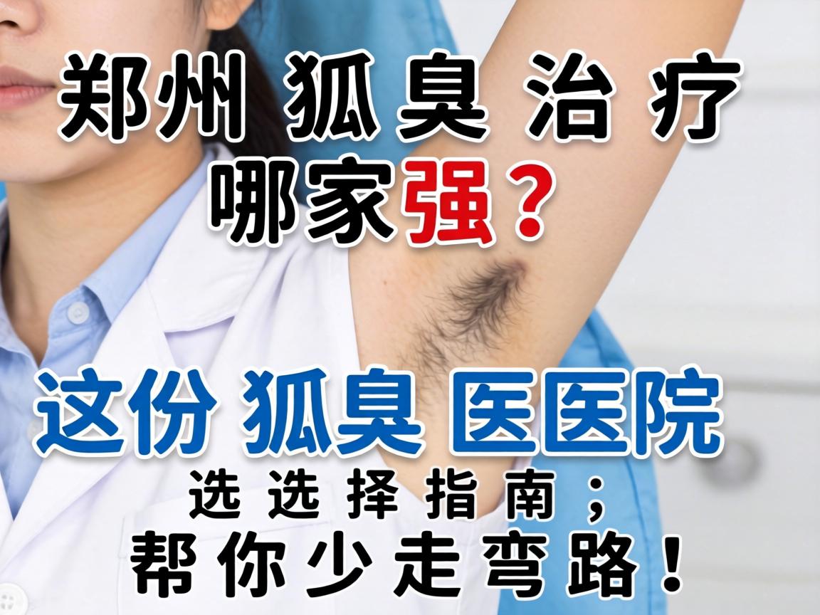 郑州狐臭治疗哪家强？这份狐臭医院选择指南，帮你少走弯路！