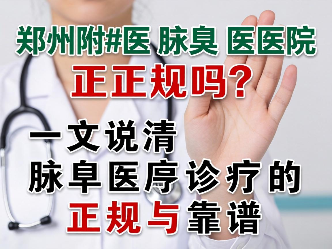 郑州附医腋臭医院正规吗？一文说清腋臭诊疗的正规与靠谱