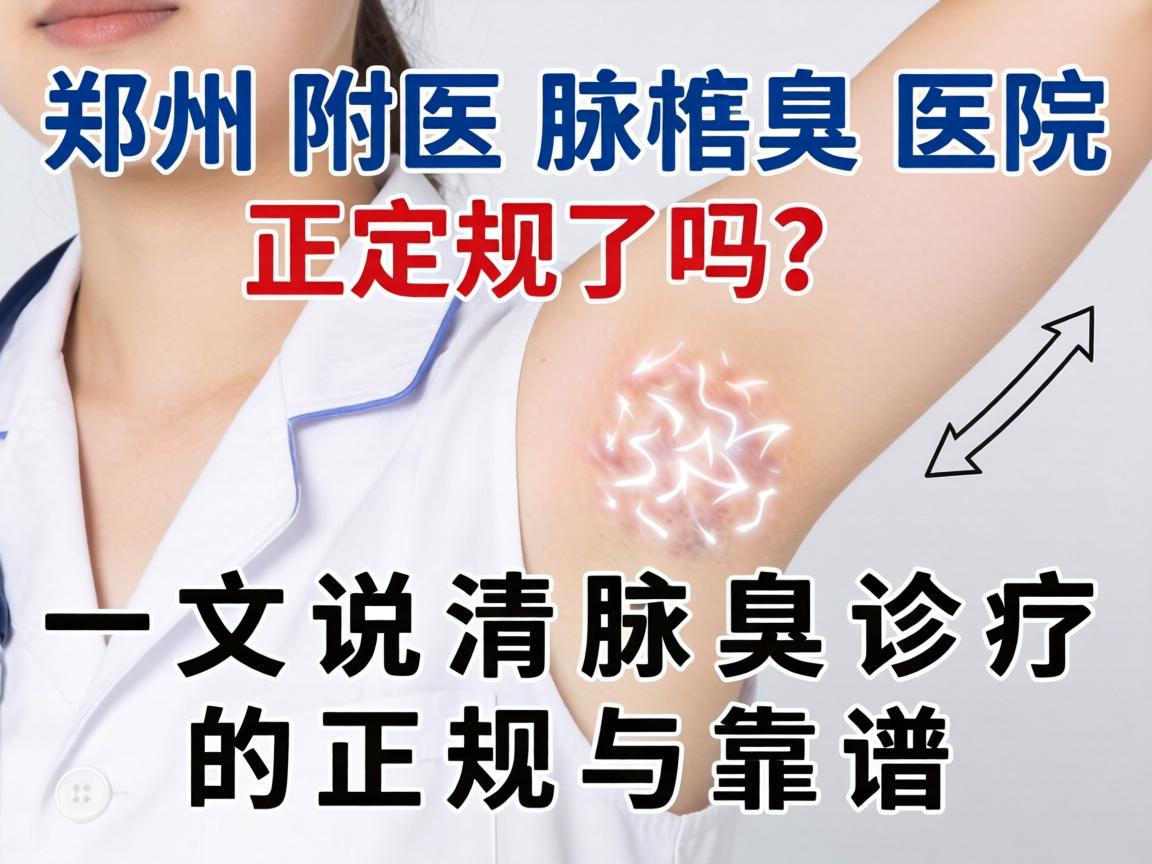 郑州附医腋臭医院正规吗？一文说清腋臭诊疗的正规与靠谱