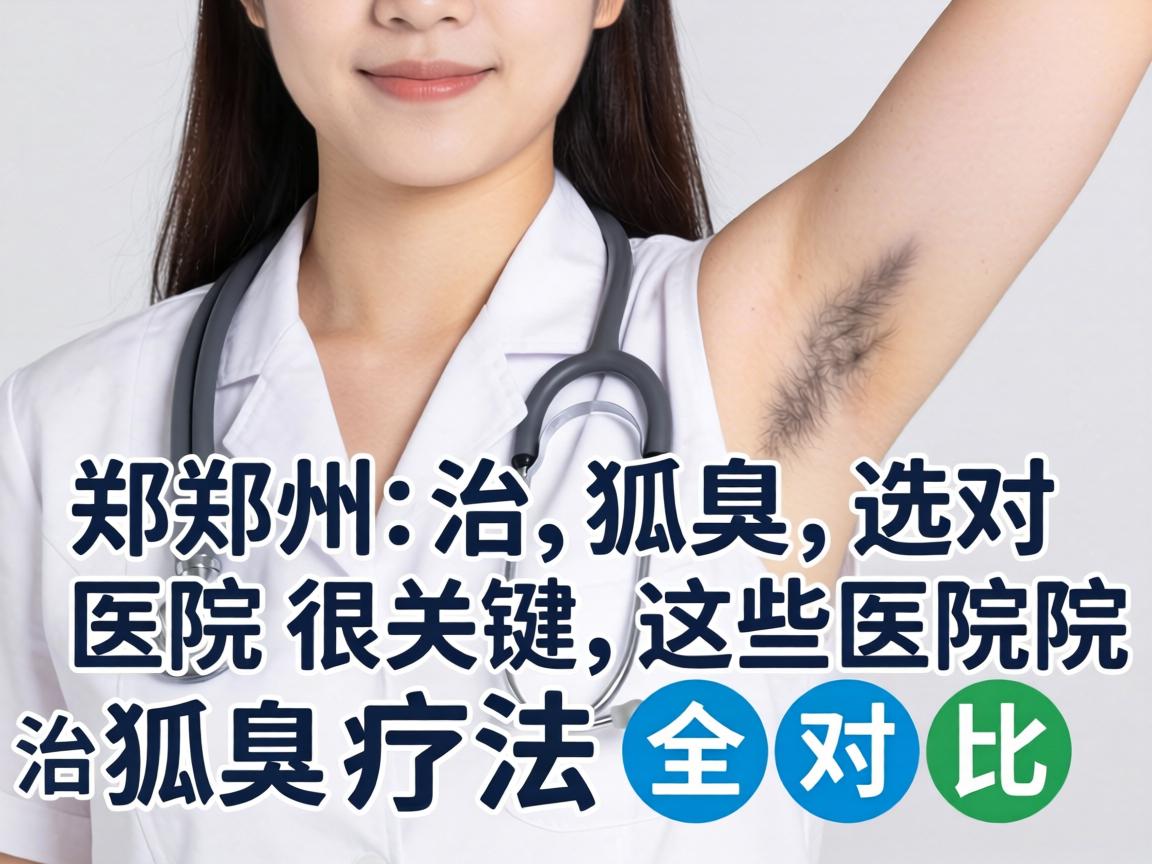 郑州治狐臭选对医院很关键，这些医院治狐臭疗法全对比
