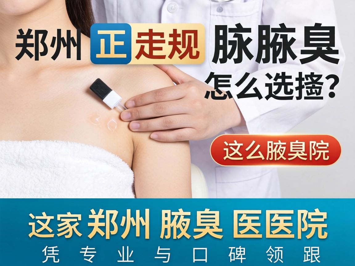 郑州正规腋臭医院怎么选？这家郑州腋臭医院凭专业与口碑领跑