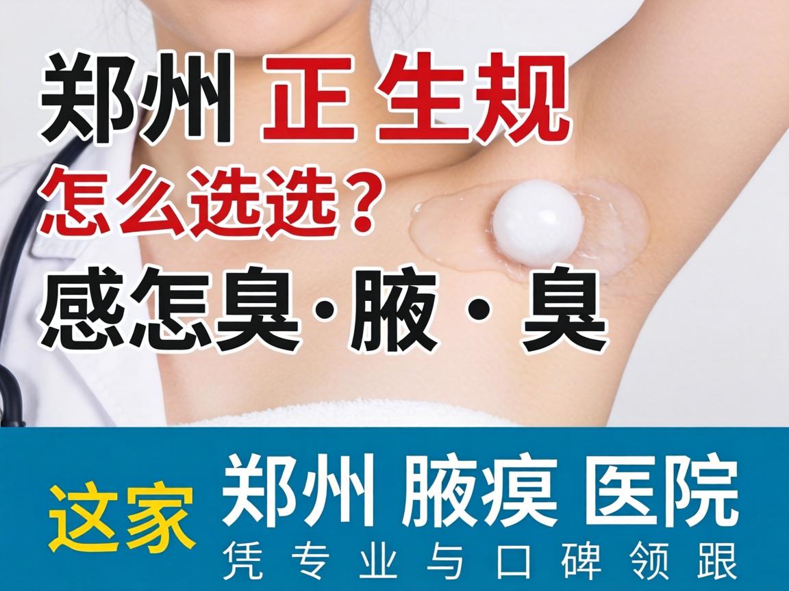 郑州正规腋臭医院怎么选？这家郑州腋臭医院凭专业与口碑领跑