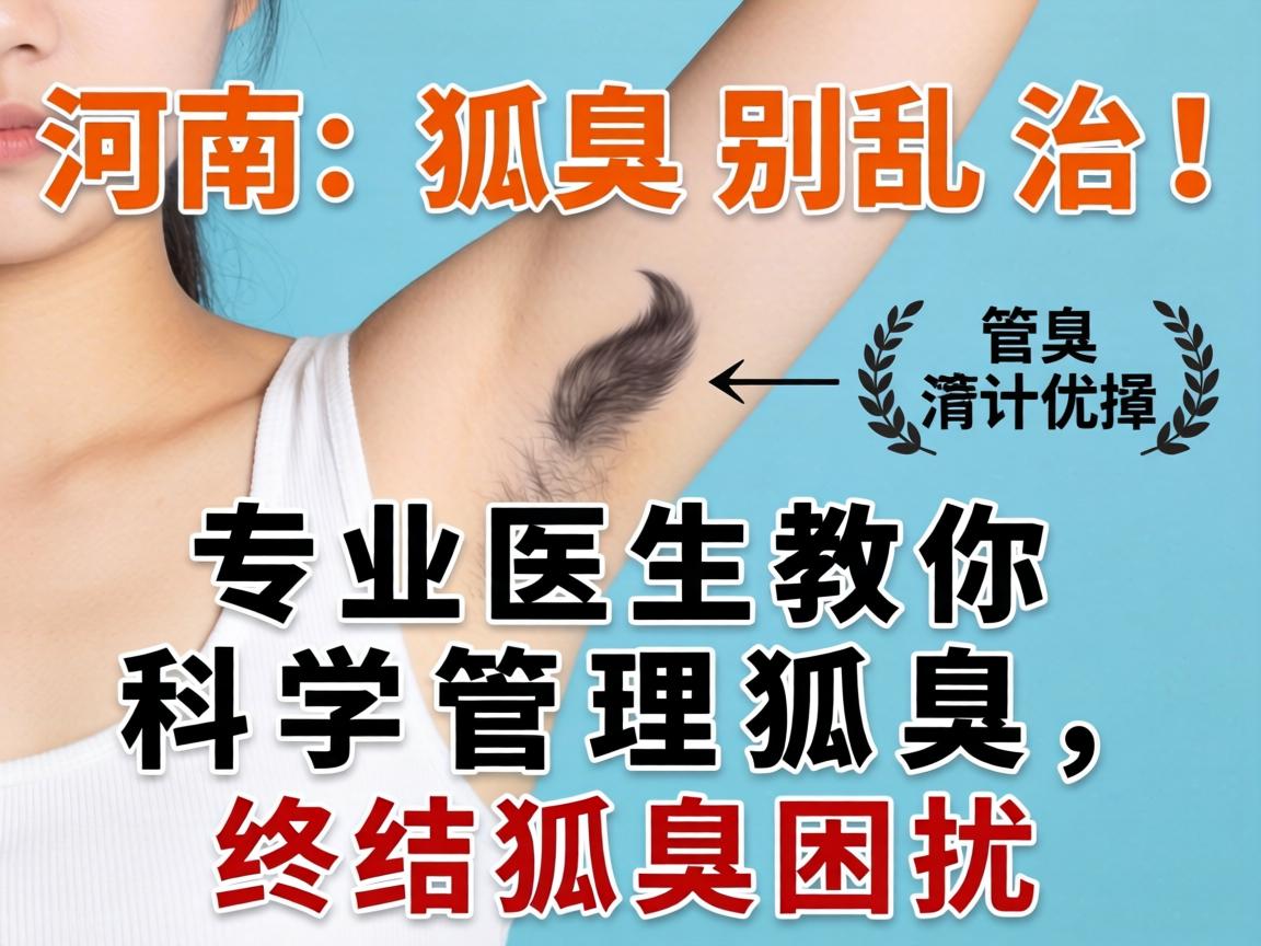 河南狐臭别乱治！专业医生教你科学管理狐臭，终结狐臭困扰